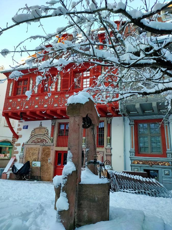 LA MAISON BLEUE, à 20 mn de Strasbourg, sur la route des vins, jusqu'à 6 personnes, Sélestat Esterno foto